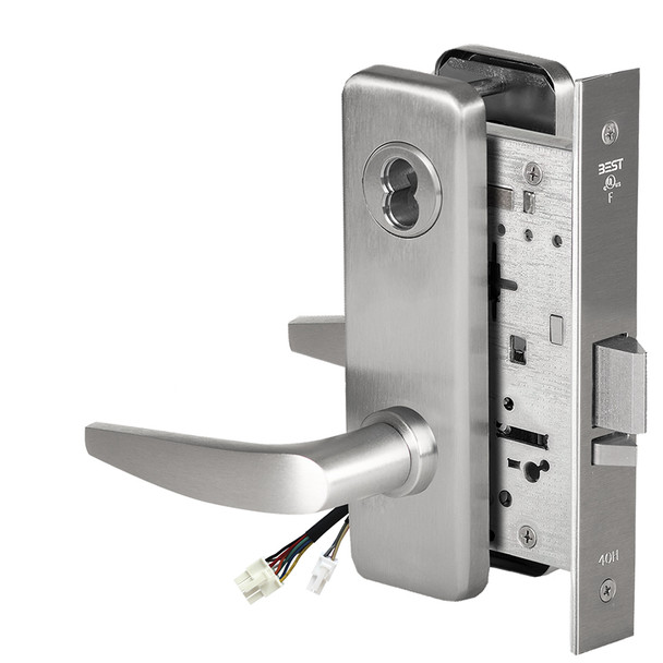 Best 45HW7WEU16J626RQE12V Fail Secure 12V Double Cylinder Electrified Mortise Lock 16 Lever J Escutcheon