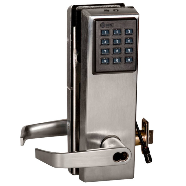 Best 9KZ37DV15KPSTK626 9KZ Keypad EZ Cylindrical Lock 2-3/4" Backset 7-Pin Housing
