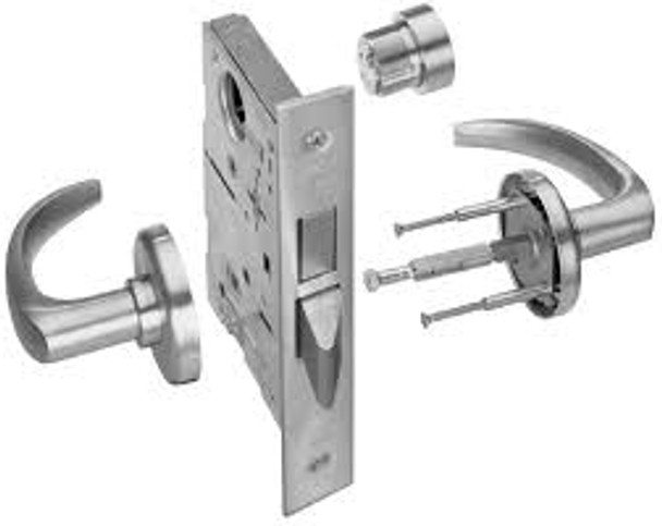 Best 40HTKOS314J626 40H Series Trim Kit Outside Lever / Emergency Plate Curved Return Lever Style