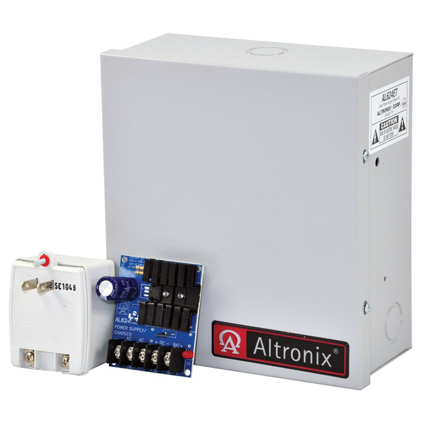 Altronix AL624ET Power Supply Linear Power Supply Input 115VAC 60Hz at 1.2A Single Output 12VDC at 1.2A Grey EnclosureIncludes Plug-in Transformer
