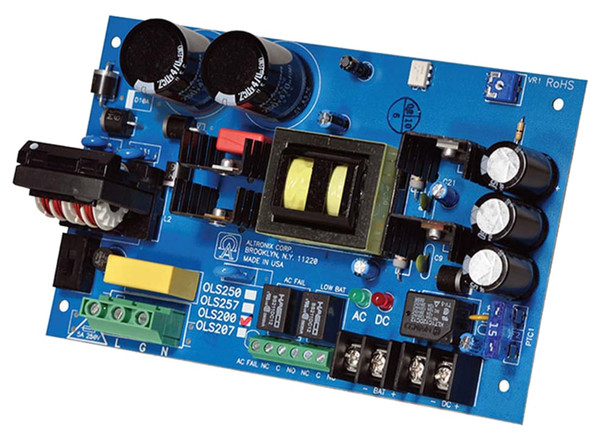 Altronix OLS200 Offline Switching Power Supply Board 115VAC 50/60Hz at 1.9A Input 12/24VDC