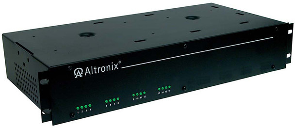 Altronix R2416300UL CCTV AC Rack Mount Power Supply 115VAC 50/60Hz at 3A Input 16 Fuse Protected Outputs 24VAC at 12.5A