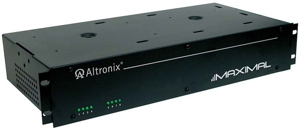 Altronix MAXIMAL3RH Rack Mount Access Power Controller 115VAC 60Hz at 1.9A Input 8 Fuse Protected Outputs 12/24VDC at 6A