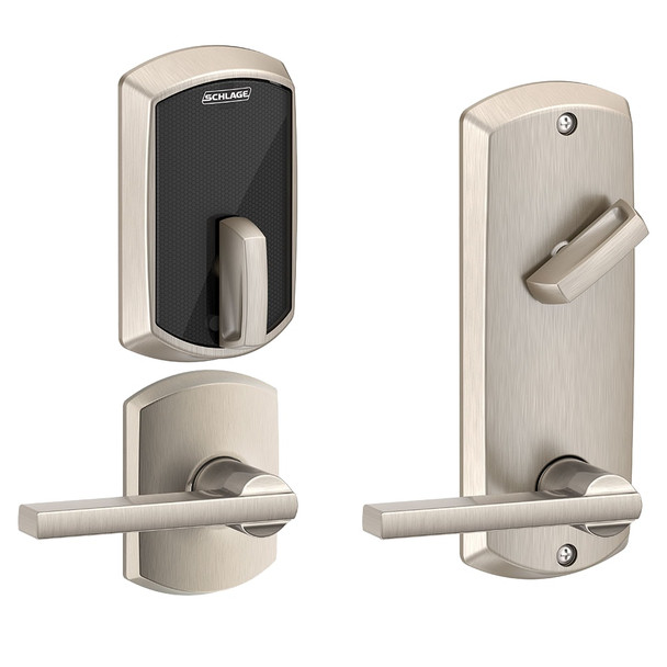 FE410F GRW 40 LAT 619 Schlage Electronics Deadbolts and Deadlatches