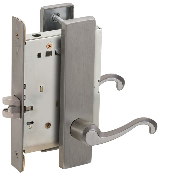 L9010 ASTL 619 RH Schlage Mortise Lock