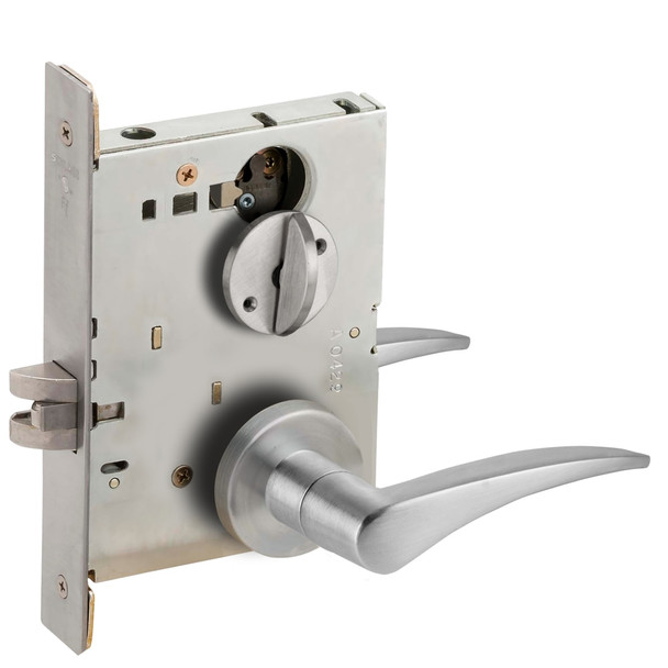 L9044 12A 626 RH Schlage Mortise Lock