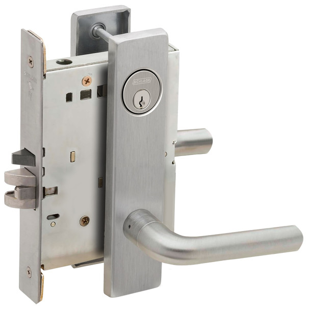 Schlage L9056P 02L 630 Mortise Lock, Grade 1