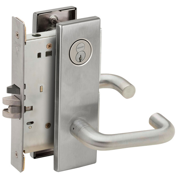 Schlage L9076R 03N 630 Mortise Lock, Satin Stainless