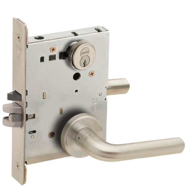 Schlage L9080R 02A 619 Mortise Lock, Satin Chrome