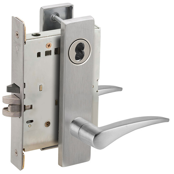 L9080B 12L 626 RH Schlage Mortise Lock