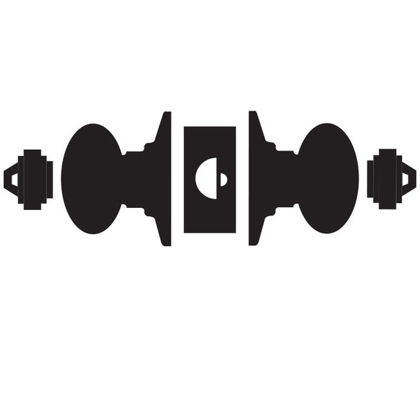 Schlage D82JD ORB 626 Institution Knob