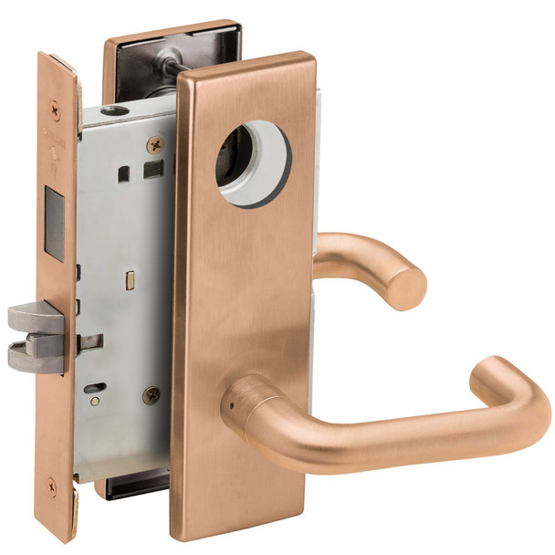 Schlage L9456L 03N 612 Corridor Mortise Lock with Deadbolt