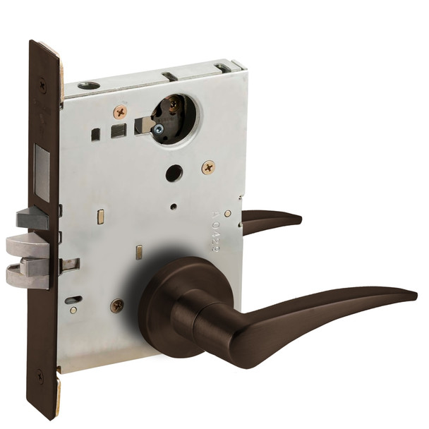 Schlage L9453L 12A 613 RH Entrance Mortise Lock with Deadbolt