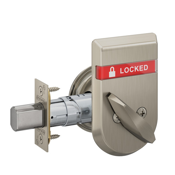 Schlage B660B 619 IS-LOC Deadbolt With Indicator