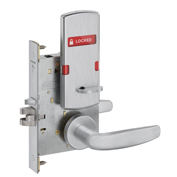 Schlage L9050P 07A 626 IS-LOC Mortise Lock Indicator With Text