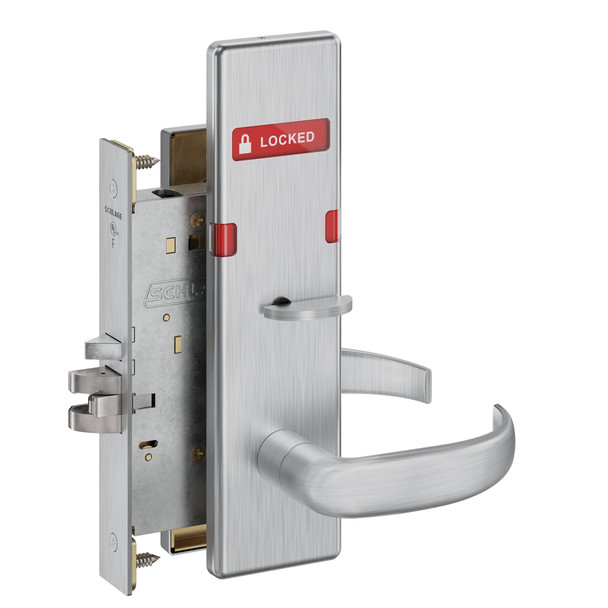 Schlage L9050P 17N 626 IS-LOC Mortise Lock Indicator With Text