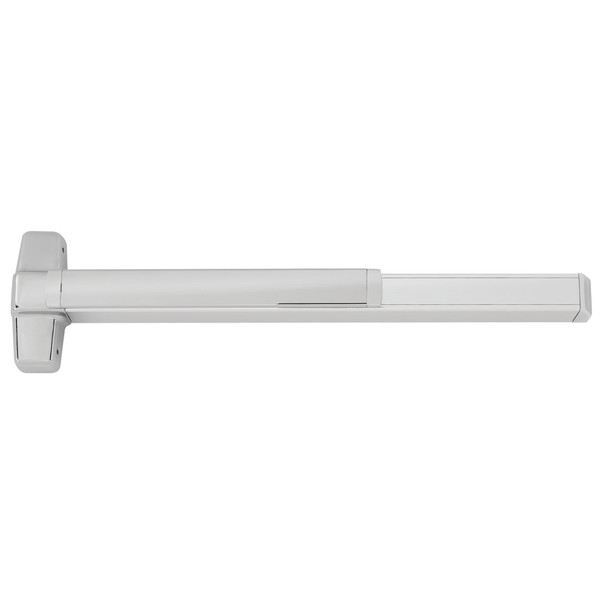 Grade 1 Extra Protection Device Rim Exit Device, 36" Length, Exit Only, Satin Chrome Finish, Non-Handed
