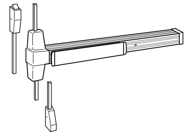 Von Duprin 9927L-06 Panic Exit Device, US3, RHR
