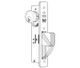 MS1850S-320-335 Adams Rite Aluminum Door Deadlocks