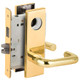 Schlage L9456L 03N 605 Corridor Mortise Lock with Deadbolt