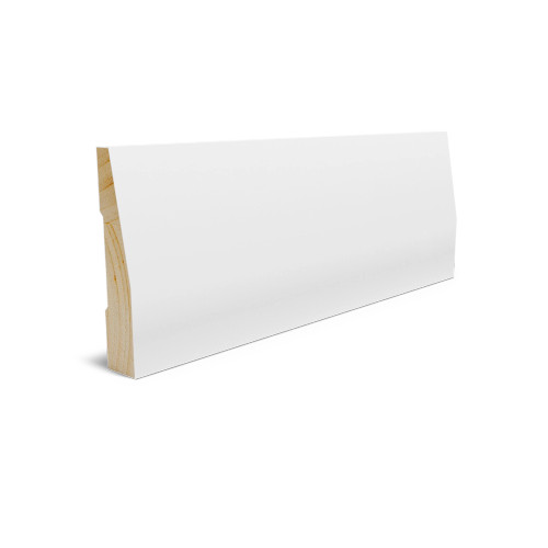 90x18 Splayed Square Top GessoTrim Coated Architrave 5.4M