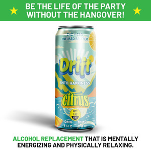 Drift Citrus THC + CBD Seltzer - 10mg (4-Pack) Drift Citrus THC + CBD Seltzer - 10mg (4-Pack)