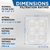 Glasfloss 18x25x1 MERV 10 HVAC Pleated Air Filters.  12 PACK.   Actual Size: 17-1/2 x 24-1/2 x 7/8
