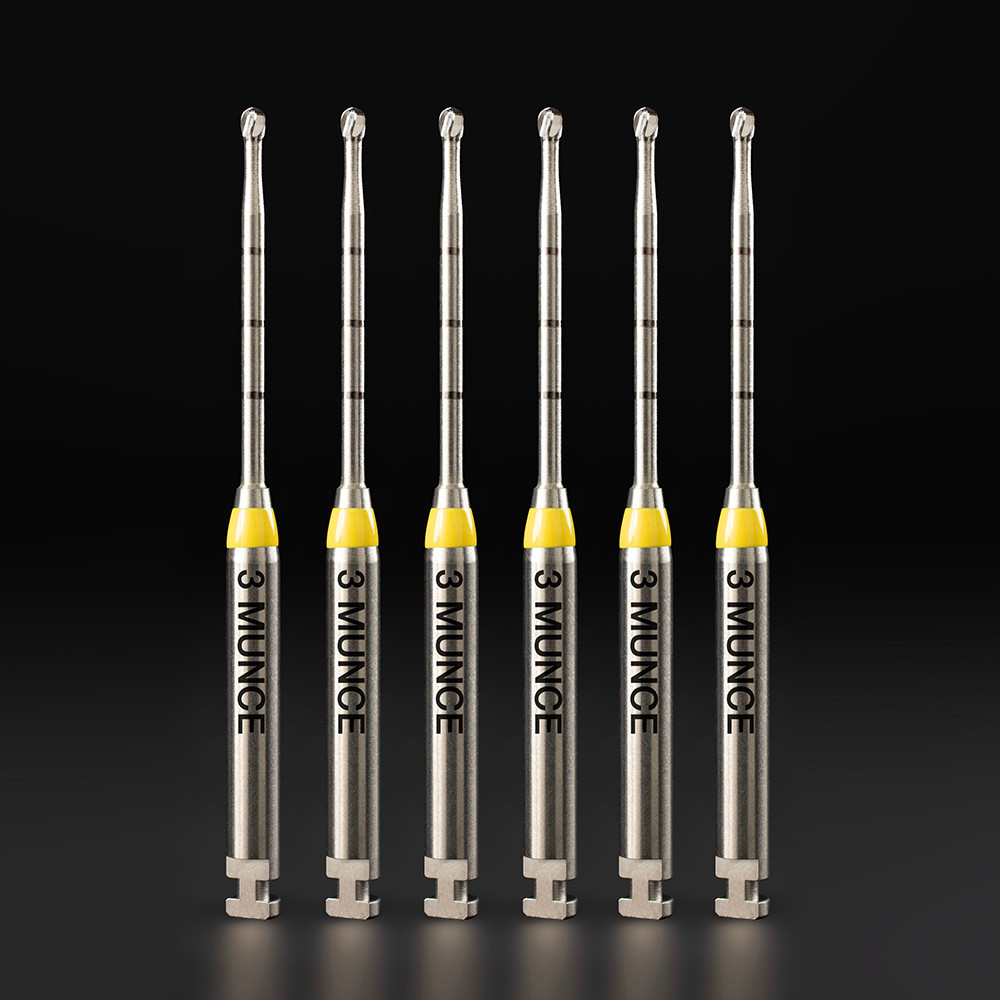 Munce Discovery Burs 34mm Troughers Yellow 4 and 6-packs