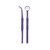CM7 No. 4 Single-Sided 3X Hydrophobic (Water-repellent) Mirror + Endo Gauge (Purple) (3-pack)