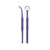 CM7 No. 4 Single-Sided 2X Hydrophobic (Water-repellent) Mirror + Endo Gauge (Purple) (3-pack)