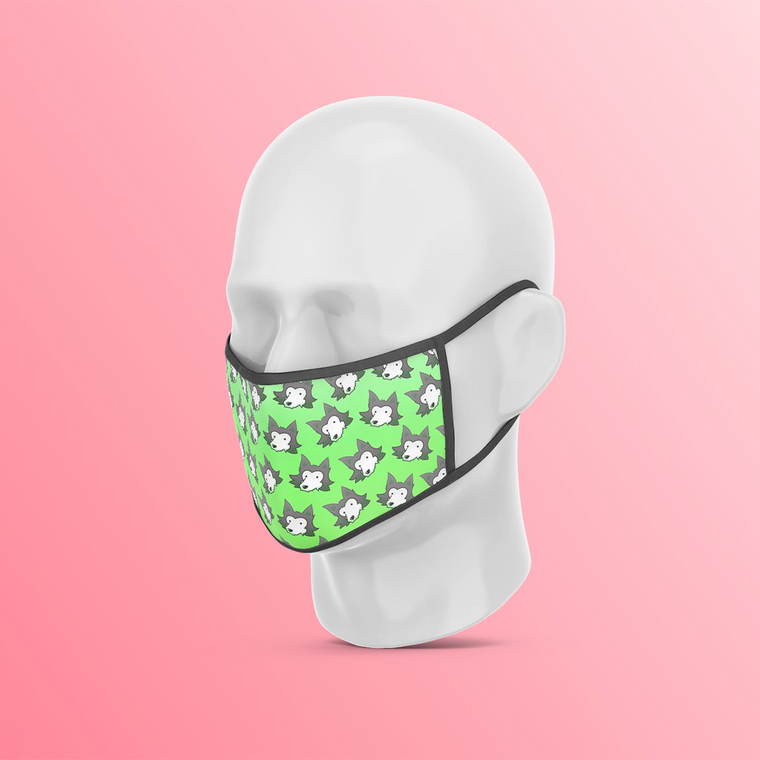 Derp Wolf Pattern Mask