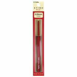 Tulip Etimo Red crochet hook soft-grip 3.25mm