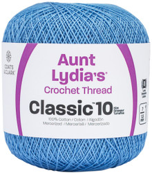 Aunt Lydia Crochet Cotton Size 10-Medium Blue
