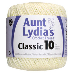Aunt Lydia Crochet Cotton Size 10-Cream