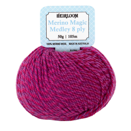 Merino Magic Medley 8ply-Berry Allure