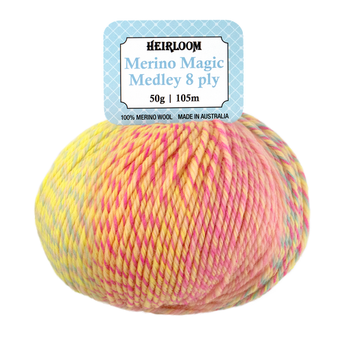 Merino Magic Medley 8ply-Sugar Rush