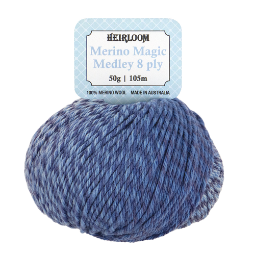 Merino Magic Medley 8ply-Indigo Bliss