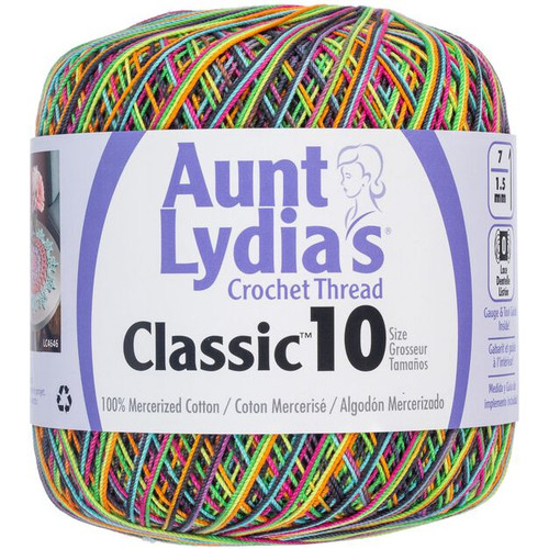 Aunt Lydia Crochet Cotton Size 10-Blacklight