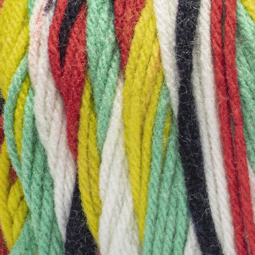 All In One Granny Square-Soft White-Green Scream - Yarns For All