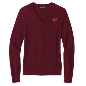 Brooks Brothers® Women’s Washable Merino V-Neck Sweater Brooks Brothers® Women’s Washable Merino V-Neck Sweater