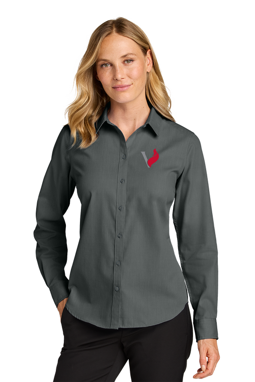 Women’s Long Sleeve Nailhead Easy Care Shirt