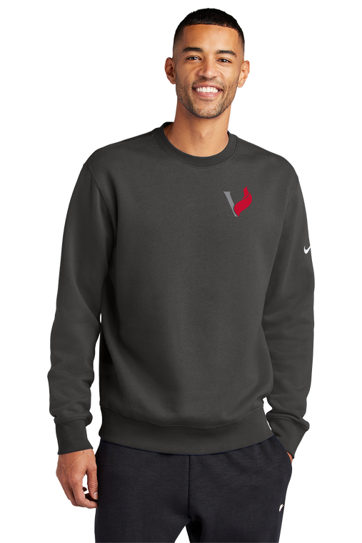 Nike Club Fleece Sleeve Swoosh Crew