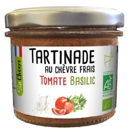 TART AMA Tartinade au chèvre frais, tomate, basilic - 90g