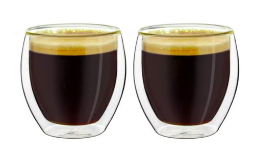 Verre à double paroi expresso CREANO "volumineux" | 100ml - lot de 2