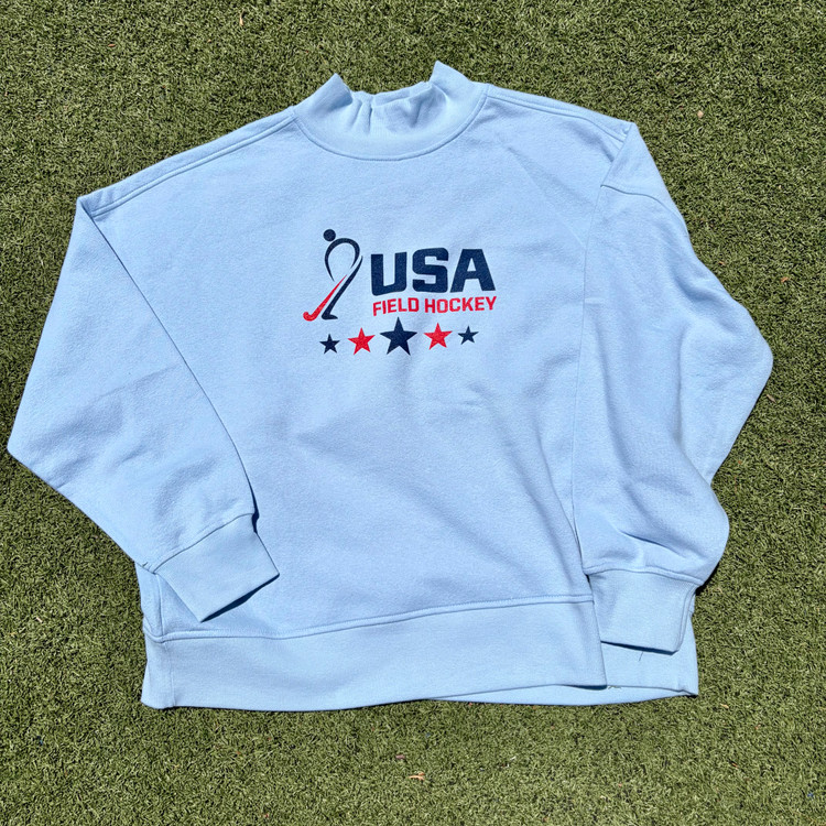USA Field Hockey Mock Neck Crew