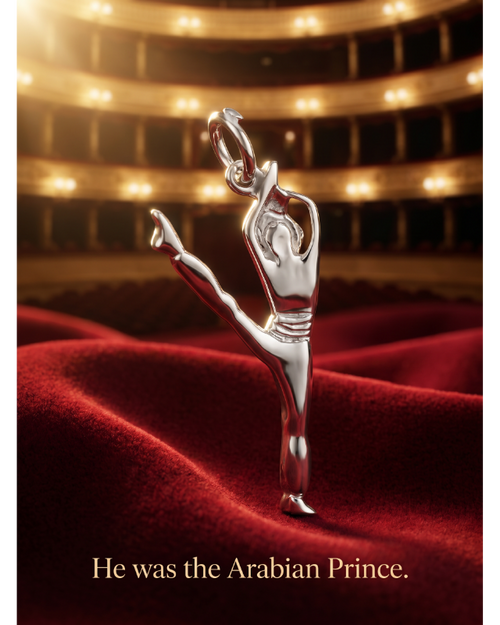 Arabian Prince Charm - Nutcracker Dance Jewelry Silver