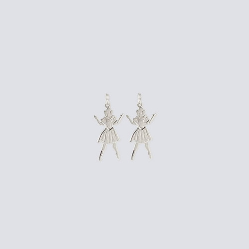 Doll Earrings - Silver