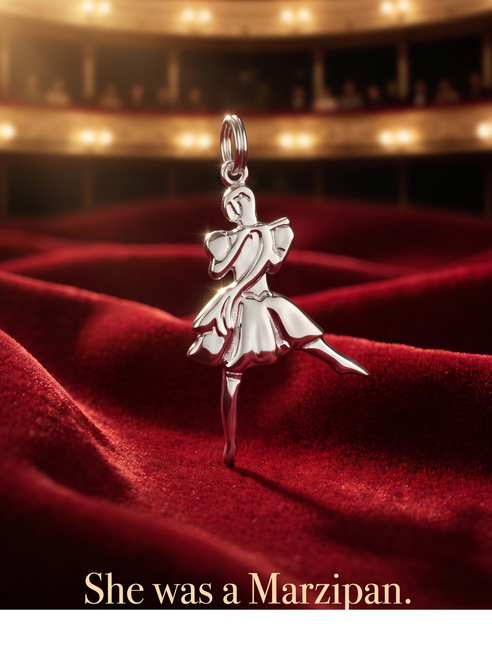 Marzipan Charm - Nutcracker Dance Jewelry Silver