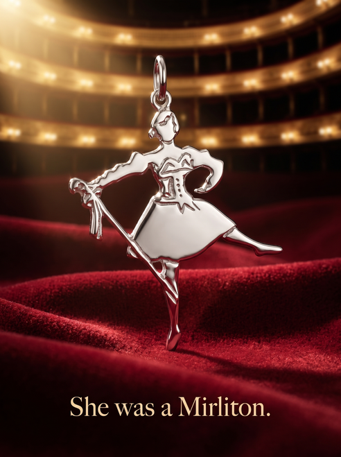Mirliton Charm - Nutcracker Dance Jewelry Silver