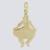 Mother Ginger Girl Charm - Nutcracker Dance Jewelry Gold Collection